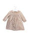 A Brown Long Sleeve Dresses from Bonpoint in size 6-12M for girl. (Front View)