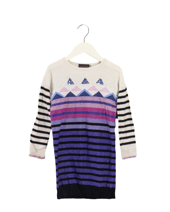 A Blue Sweater Dresses from Catimini in size 4T for girl. (Front View)