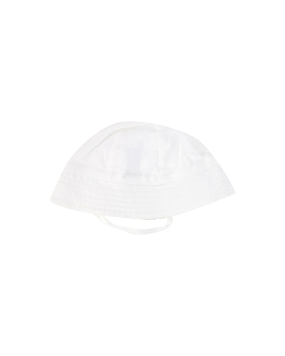 A White Sun Hats from Jacadi in size O/S for neutral. (Front View)