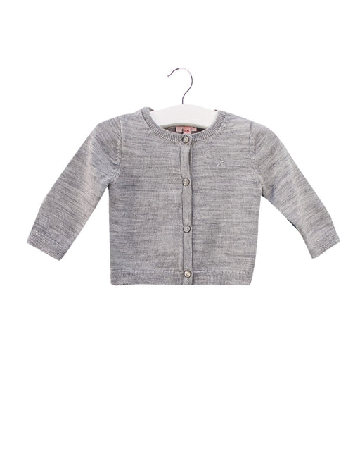 A Grey Cardigans from Bonpoint in size 3-6M for girl. (Front View)
