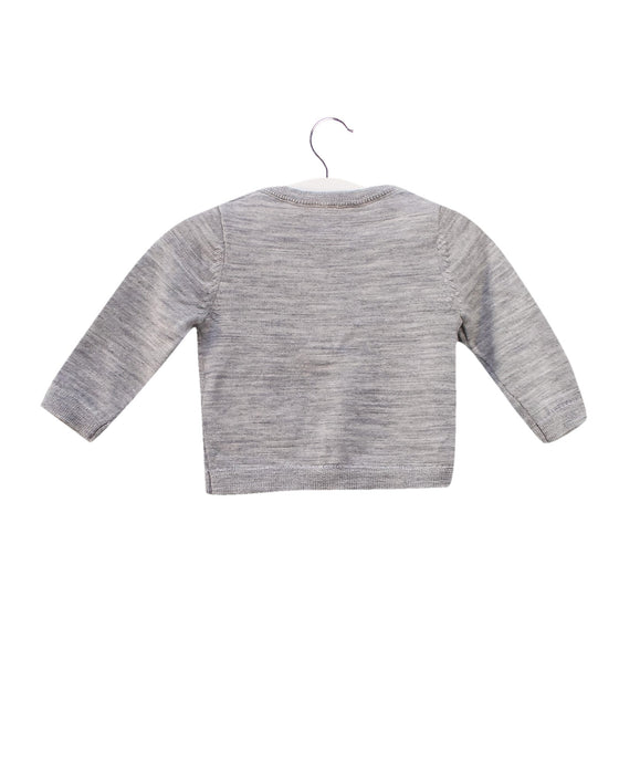 A Grey Cardigans from Bonpoint in size 3-6M for girl. (Back View)