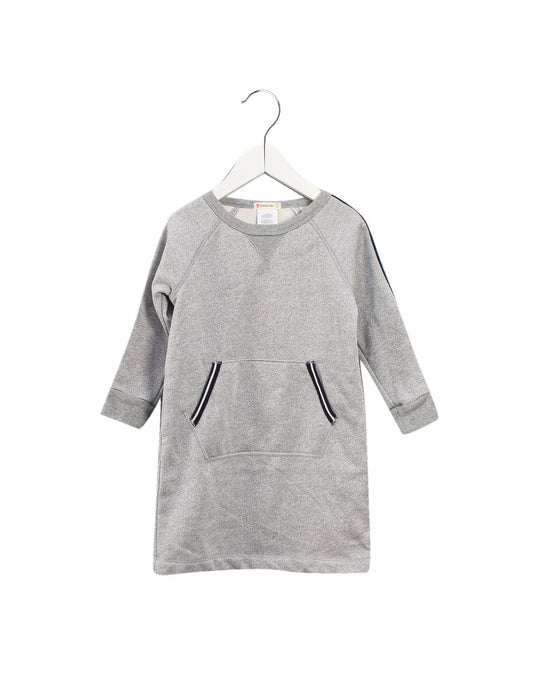 A Grey Sweater Dresses from Crewcuts in size 5T for girl. (Front View)