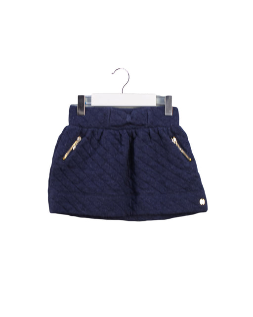 A Navy Short Skirts from Lili Gaufrette in size 3T for girl. (Front View)