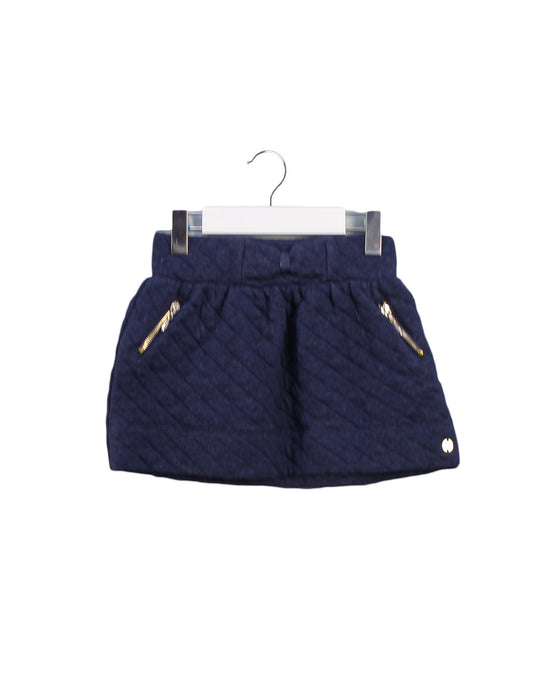 A Navy Short Skirts from Lili Gaufrette in size 3T for girl. (Front View)