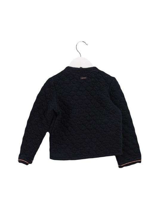 A Black Cardigans from Catimini in size 4T for girl. (Back View)