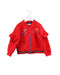 A Red Zippered Sweatshirts from Catimini in size 4T for girl. (Front View)