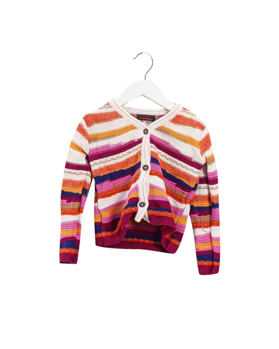 A Pink Cardigans from Catimini in size 4T for girl. (Front View)