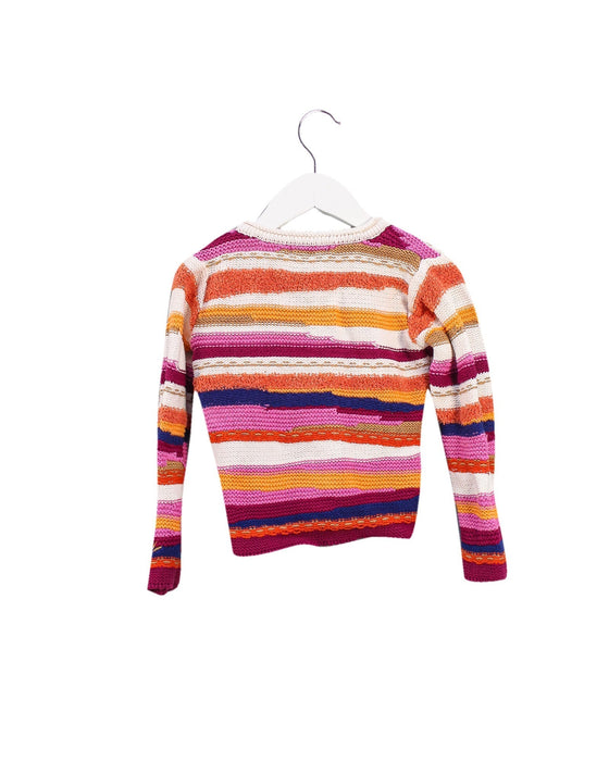 A Pink Cardigans from Catimini in size 4T for girl. (Back View)