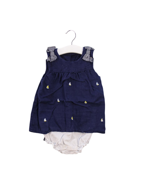 A Navy Bodysuits from Janie & Jack in size 12-18M for girl. (Front View)