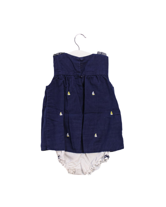 A Navy Bodysuits from Janie & Jack in size 12-18M for girl. (Back View)