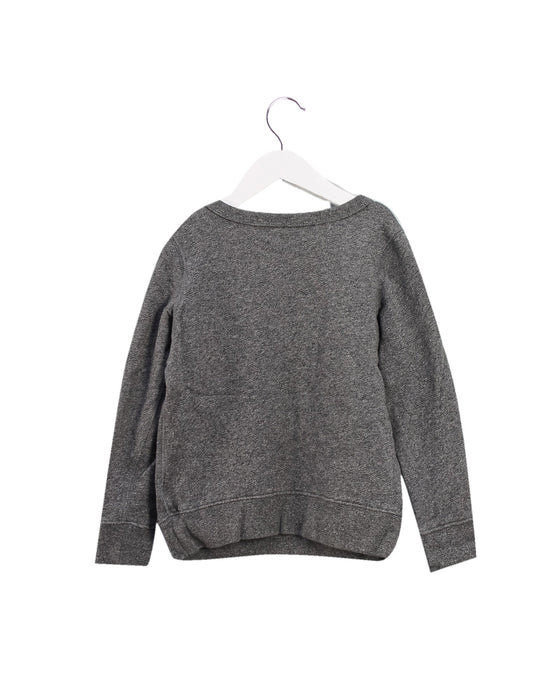 A Grey Crewneck Sweatshirts from Crewcuts in size 4T for girl. (Back View)