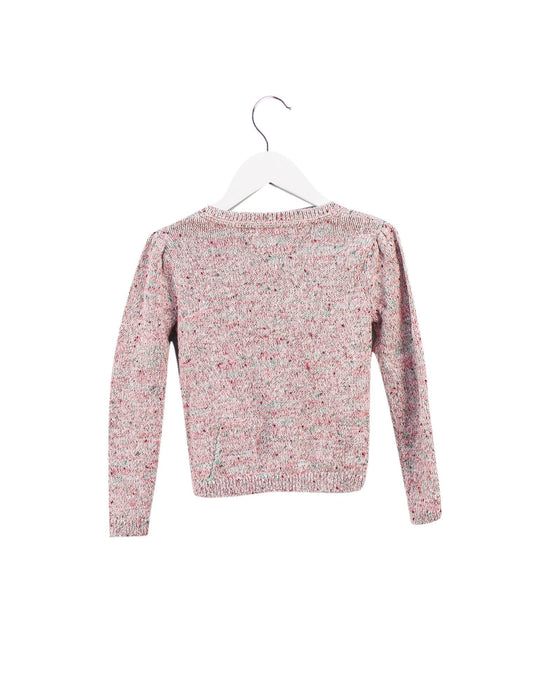 A Pink Cardigans from Tommy Hilfiger in size 4T for girl. (Back View)