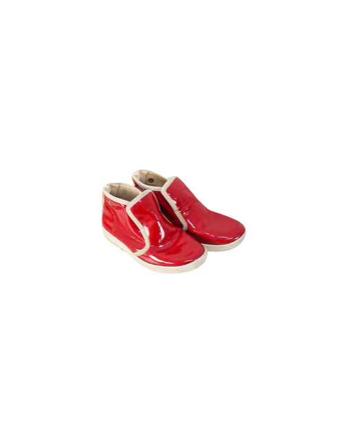 A Red Casual Boots from Rivieras in size 5T for girl. (Front View)