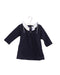 A Navy Long Sleeve Dresses from Chloe in size 6-12M for girl. (Front View)