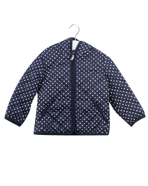 A Navy Puffer/Quilted Jackets from Ralph Lauren in size 12-18M for girl. (Front View)