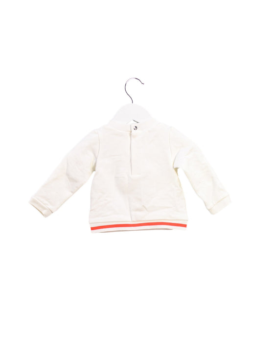 A Ivory Crewneck Sweatshirts from Jacadi in size 6-12M for girl. (Back View)