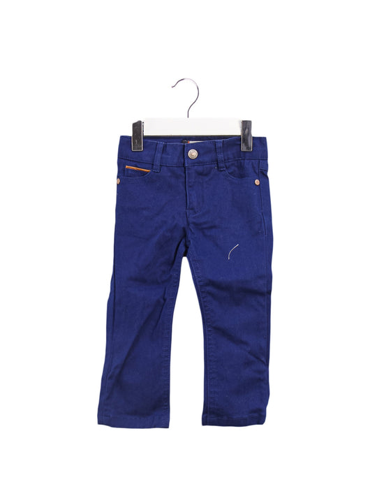 A Navy Casual Pants from Jacadi in size 6-12M for boy. (Front View)