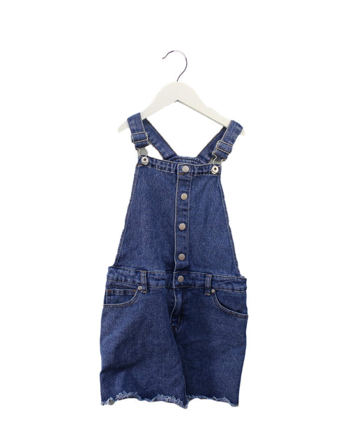 A Blue Overall Dresses from Seed in size 8Y for girl. (Front View)