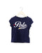A Navy Short Sleeve T Shirts from Polo Ralph Lauren in size 3T for girl. (Front View)