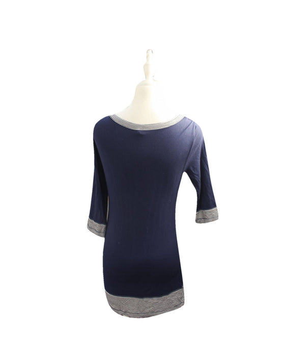A Navy Long Sleeve Tops from Seraphine in size XS for maternity. (Back View)