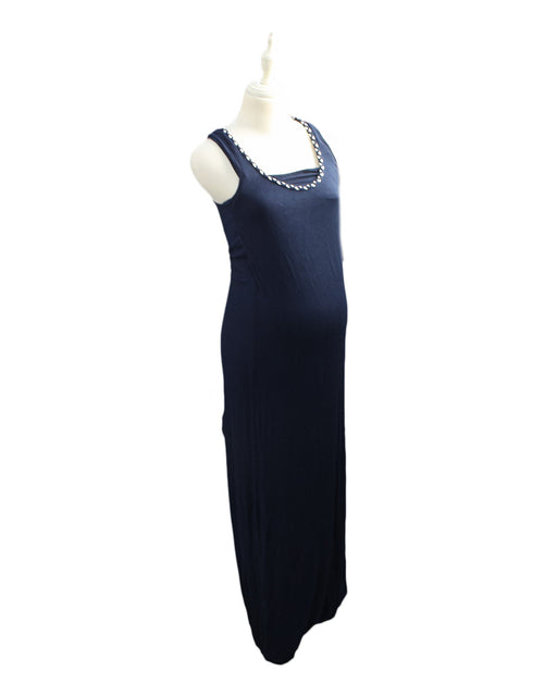 A Navy Sleeveless Dresses from Seraphine in size XS for maternity. (Front View)