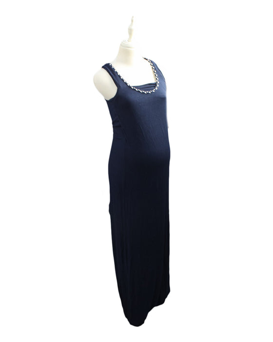 A Navy Sleeveless Dresses from Seraphine in size XS for maternity. (Front View)