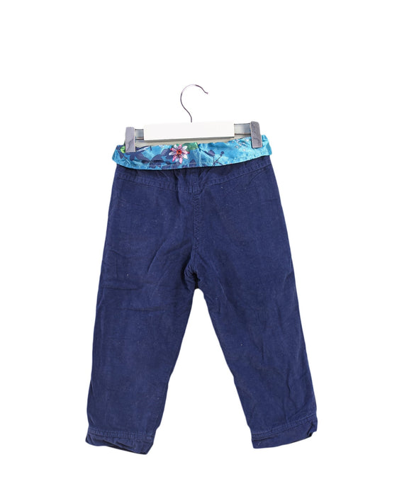 A Navy Casual Pants from La Compagnie des Petits in size 3T for girl. (Back View)