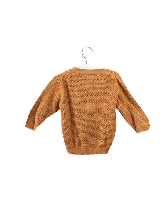 A Brown Cardigans from Caramel Baby & Child in size 3-6M for girl. (Back View)