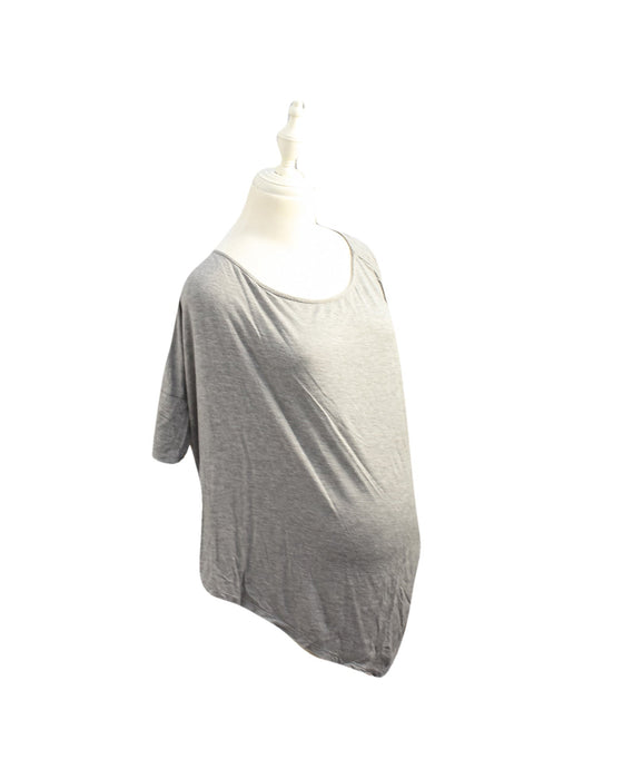 A Grey Short Sleeve Tops from Mayarya in size XS for maternity. (Front View)