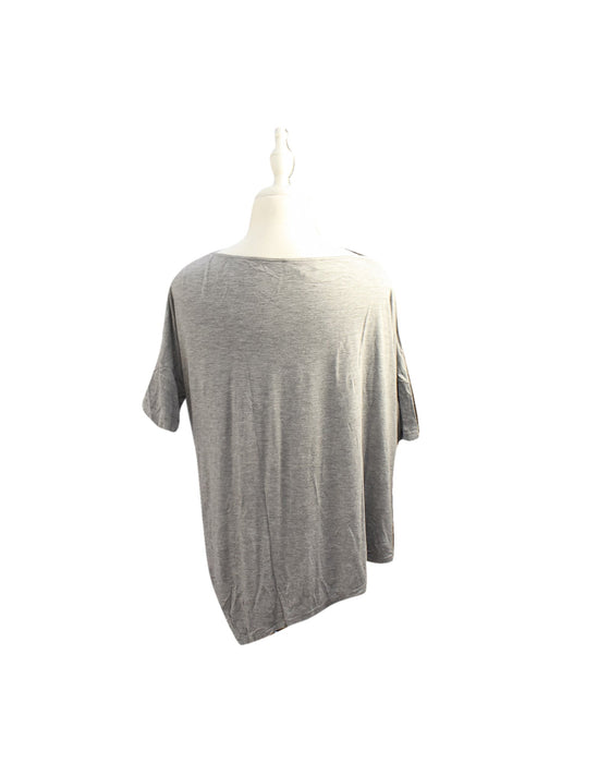 A Grey Short Sleeve Tops from Mayarya in size XS for maternity. (Back View)