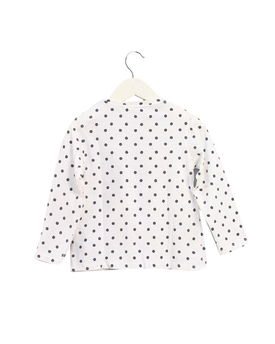 A White Long Sleeve Tops from La Compagnie des Petits in size 4T for girl. (Back View)