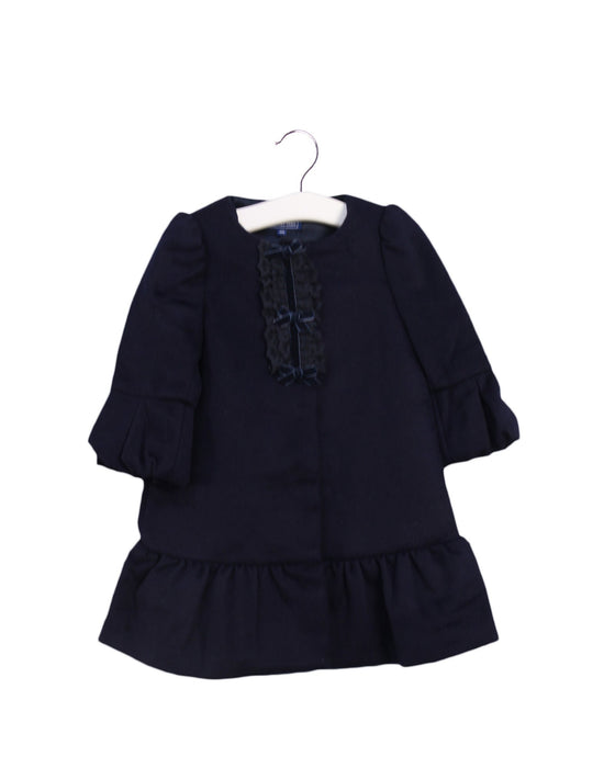 A Navy Coats from Nicholas & Bears in size 12-18M for girl. (Front View)