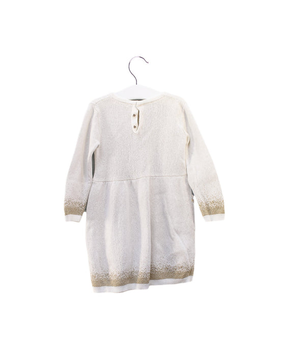A White Sweater Dresses from Billieblush in size 12-18M for girl. (Back View)