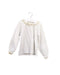 A White Long Sleeve Tops from Petit Bateau in size 3T for girl. (Front View)