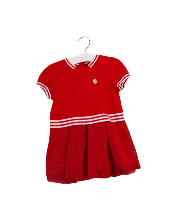 A Red Short Sleeve Dresses from Ferrari in size 6-12M for girl. (Front View)