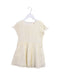 A Ivory Short Sleeve Dresses from Chickeeduck in size 3T for girl. (Front View)