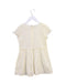 A Ivory Short Sleeve Dresses from Chickeeduck in size 3T for girl. (Back View)