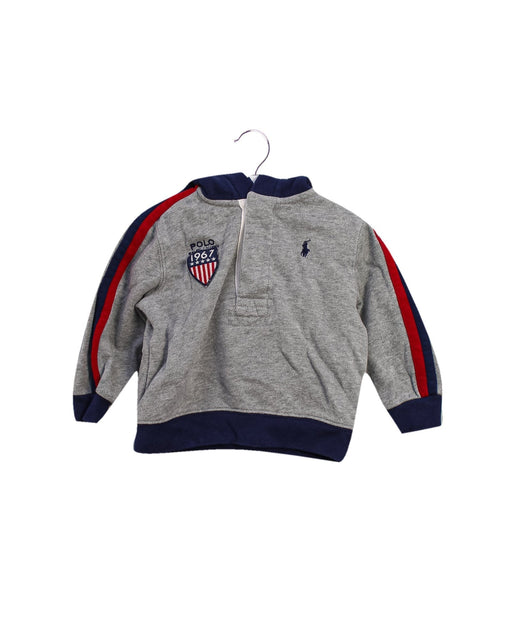 A Grey Sweatshirts from Polo Ralph Lauren in size 6-12M for boy. (Front View)