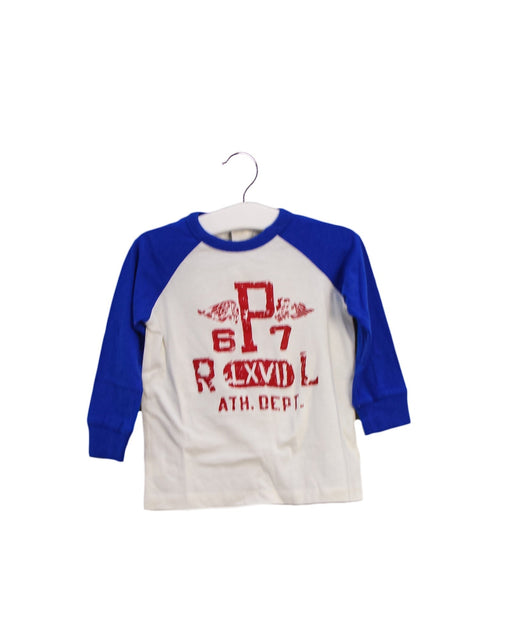 A Blue Long Sleeve Tops from Ralph Lauren in size 6-12M for boy. (Front View)