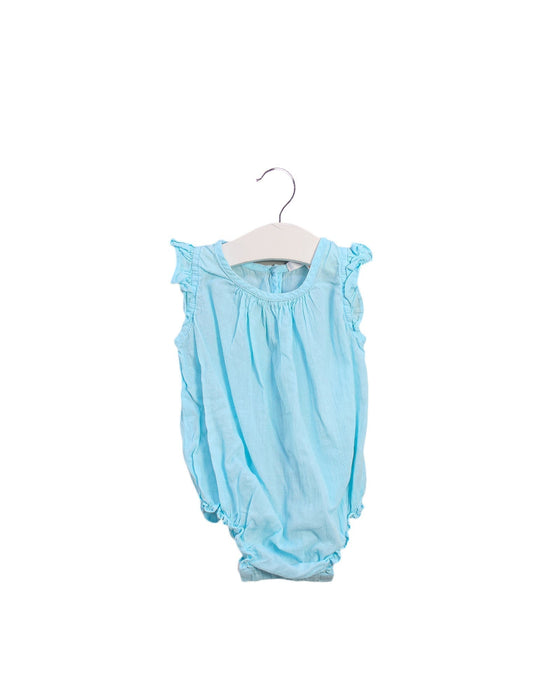 A Blue Rompers from Kidsagogo in size 0-3M for girl. (Front View)