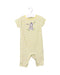 A Yellow Short Sleeve Jumpsuits from Chickeeduck in size 6-12M for boy. (Front View)