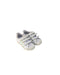 A White Sneakers from Adidas in size 3T for girl. (Front View)
