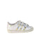 A White Sneakers from Adidas in size 3T for girl. (Back View)
