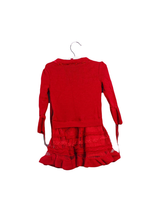 A Red Sweater Dresses from Nicholas & Bears in size 6-12M for girl. (Back View)