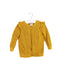 A Yellow Cardigans from Seed in size 3-6M for girl. (Front View)