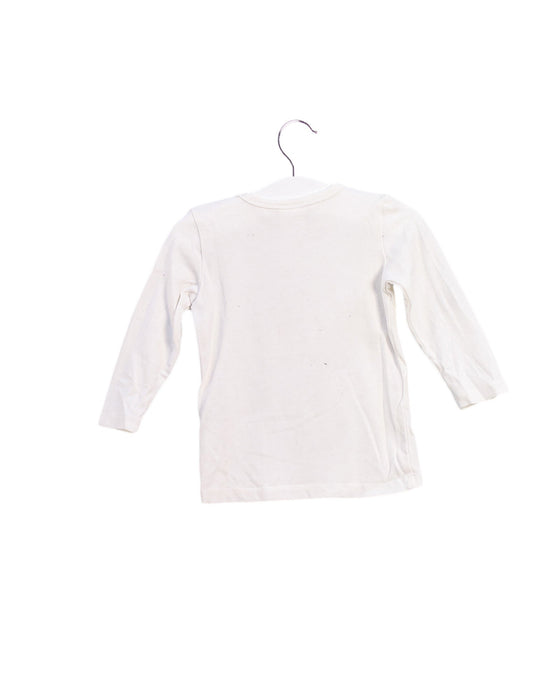 A Ivory Long Sleeve Tops from Seed in size 3-6M for girl. (Back View)