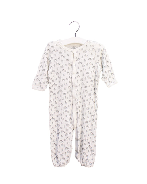 A White Long Sleeve Jumpsuits from Petit Bateau in size 3-6M for boy. (Front View)