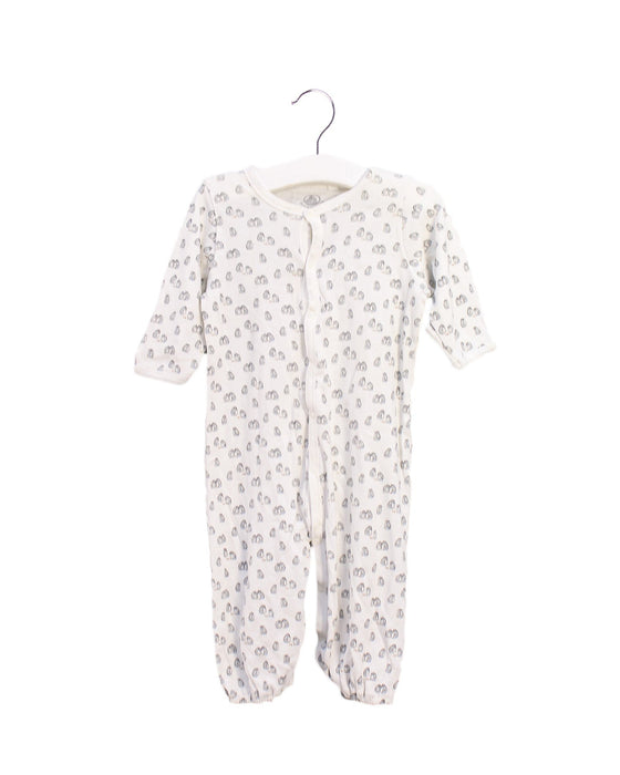 A White Long Sleeve Jumpsuits from Petit Bateau in size 3-6M for boy. (Front View)