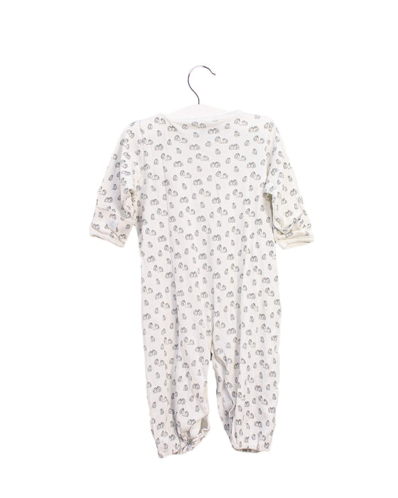 A White Long Sleeve Jumpsuits from Petit Bateau in size 3-6M for boy. (Back View)