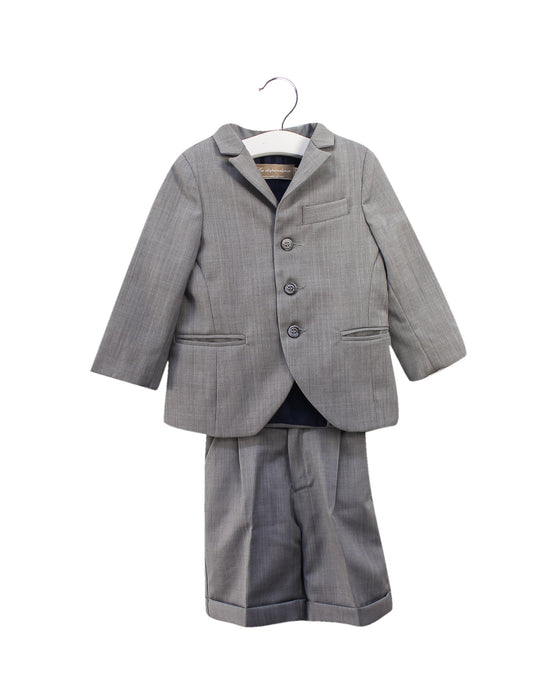 A Grey Blazers from La Stupenderia in size 18-24M for boy. (Front View)